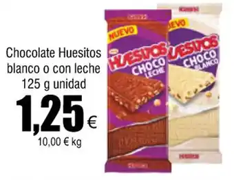 FROIZ Chocolate huesitos blanco o con leche 125 g unidad oferta