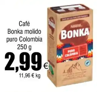 FROIZ Café bonka molido puro colombia 250 g oferta