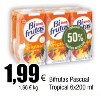 FROIZ Bifrutas pascual tropical 6x200 ml oferta