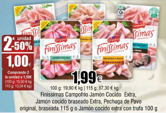 FROIZ Finissimas campofrio jamón cocido extra oferta
