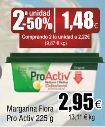 FROIZ Margarina flora pro activ 225 g oferta