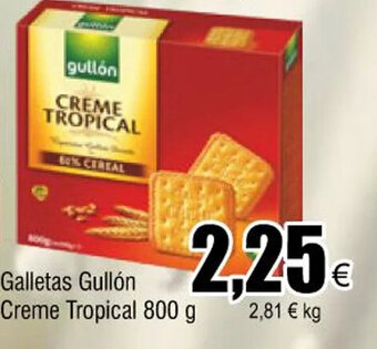 FROIZ Galletas gullón creme tropical 800 g oferta