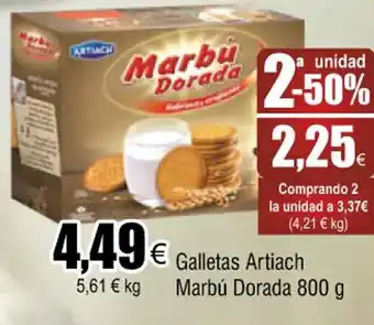 FROIZ Galletas artiach marbú dorada 800 g oferta