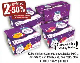 FROIZ Kaiku sin lactosa griego stracciatela 4x90 g oferta