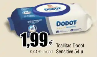 FROIZ Toallitas dodot sensitive 54 u oferta