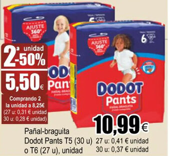 FROIZ Pañal-braguita dodot pants T5 oferta
