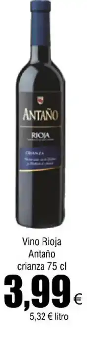 FROIZ Vino rioja antañi crianza 75 cl oferta