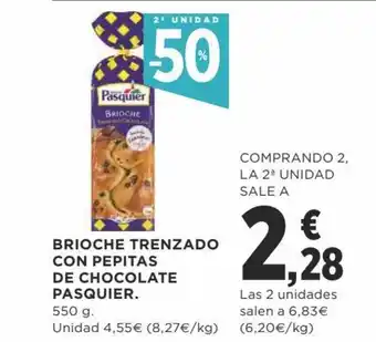 Supercor Exprés Brioche Trenzado Con Pepitas De Chocolate Pasquier oferta