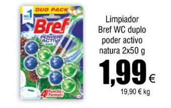 FROIZ Limpiador bref WC duplo poder activo natura 2x50 g oferta
