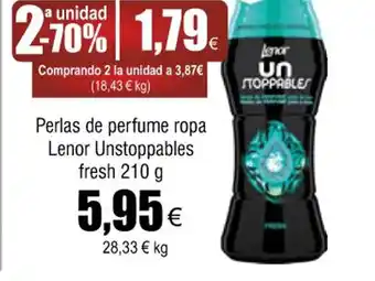 FROIZ Perlas de perfume ropa l enor unstoppables fresh 210 g oferta