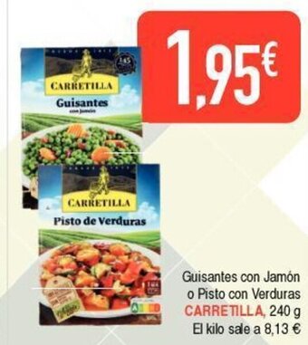 Masymas Guisantes con jamón o pisto con verduras carretilla oferta