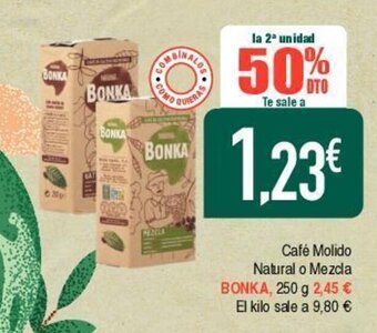 Masymas Café molido natural o mezcla BONKA oferta