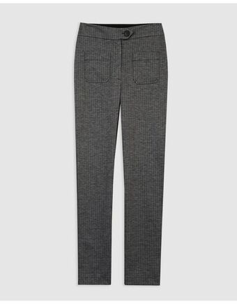 Pantalón jacquard bolsillos