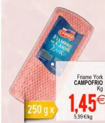 Plenus Supermercados Friame York Campofrio oferta