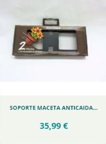 Soporte maceta anticaida