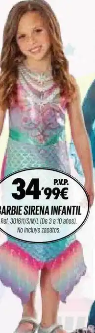 DRIM Barbie sirena infantil oferta
