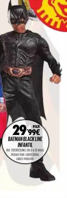 Batman black line infantil