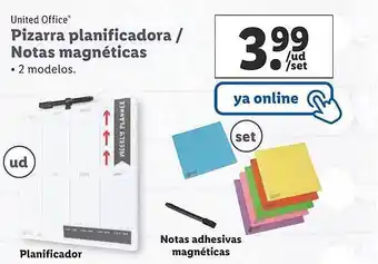 Lidl United office pizarra planificadora-notas magnéticas oferta