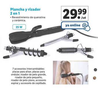 Lidl Plancha y rizador 2 en 1 oferta