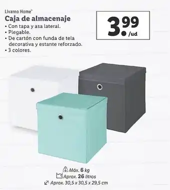 Lidl Livarno home caja de almacenaje oferta