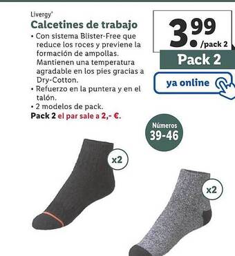 Lidl Livergy calcetines de trabajo oferta