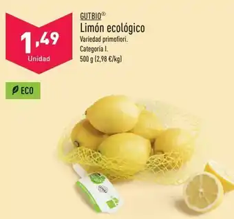 ALDI Limones gutbio oferta