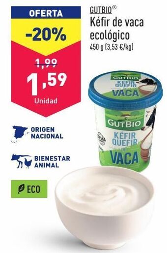 ALDI Kéfir gutbio oferta