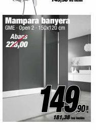 Mampara de baño