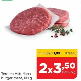 Alimerka Ternera Asturiana Burger Meat, 110g oferta