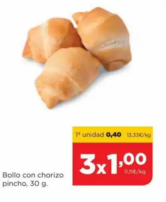 Alimerka Bollo Con Chorizo Pincho, 30g oferta