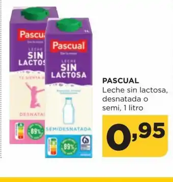 Alimerka Leche Sin Lactosa, Desnatada o Semi, 1 Litro oferta
