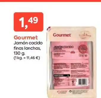 Suma Supermercados Jamón Cocido Finas Lonchas, 130g oferta