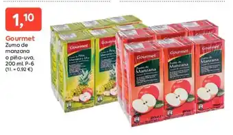 Suma Supermercados Zumo de Manzana o Piña-Uva, 200ml P-6 oferta