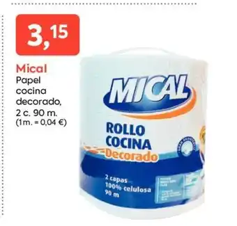 Suma Supermercados Mical Papel Cocina Decorado, 2c 90m oferta