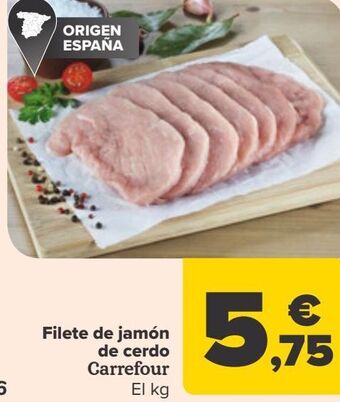 Carrefour Filete de jamón de cerdo carrefour oferta