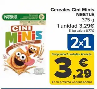 Carrefour Cereales cini minis nestlé oferta