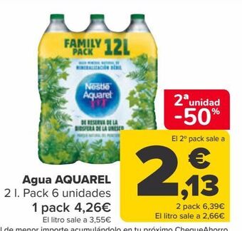 Carrefour Agua aquarel oferta