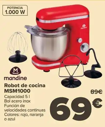 Carrefour Mandine robot de cocina msm1000 oferta