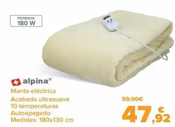 Carrefour Alpina manta eléctrica oferta