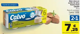 Carrefour Market Atún claro en aceite de oliva vuelva fácil calvo oferta