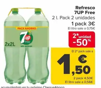 Carrefour Refresco 7up free oferta