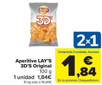 Carrefour Market Aperitivo lay's 3d's original oferta