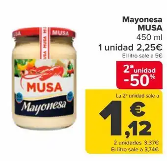 Carrefour Mayonesa musa oferta