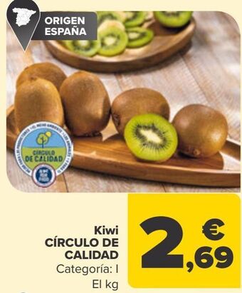 Carrefour Kiwi círculo de calidad oferta