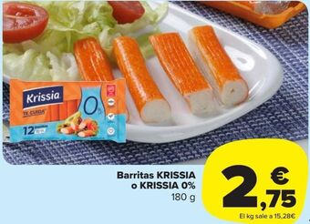 Carrefour Market Barritas krissia o krissia 0% oferta