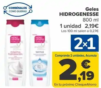 Carrefour Geles hidrogenesse oferta