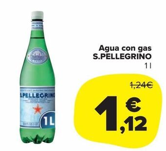 Carrefour Market Agua con gas s.pellegrino oferta