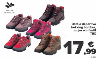Carrefour Bota o deportivo trekking hombre, mujer o infantil oferta