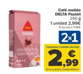 Carrefour Café molido delta pasión oferta