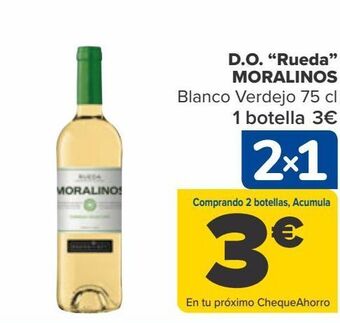 Carrefour D.o. "rueda" moralinos blanco verdejo oferta